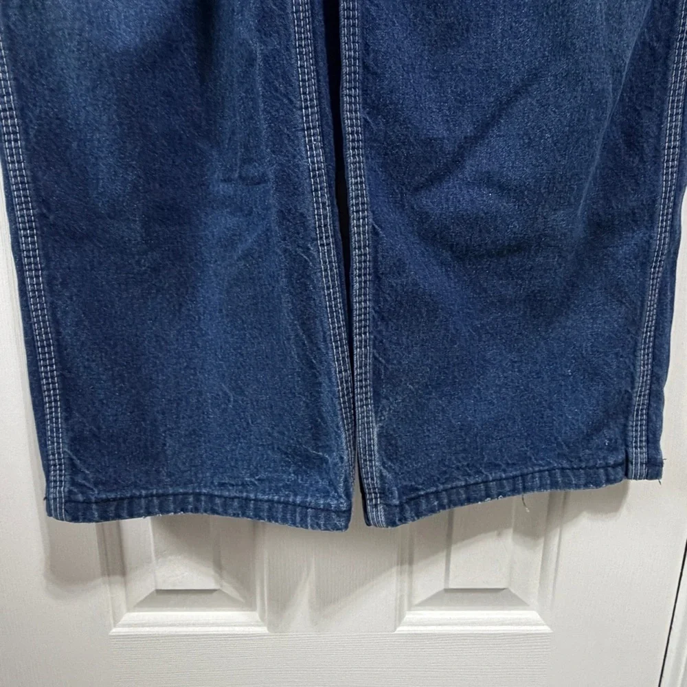 Vintage Big Smith Jean denim overalls size 10 worn distressed 90’s - Picture 13 of 14